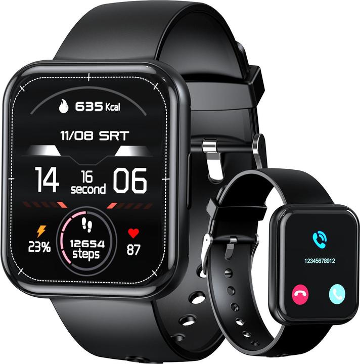 Produktbild Choetech WT001 smartwatch with IP67 call answering function - black