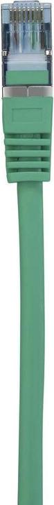 Actual product image Renkforce RF-5088646 RJ45 network cable, patch cable CAT 6a S/FTP 0.15 m Green Fla (S/FTP, CAT6a, 0.15 m)