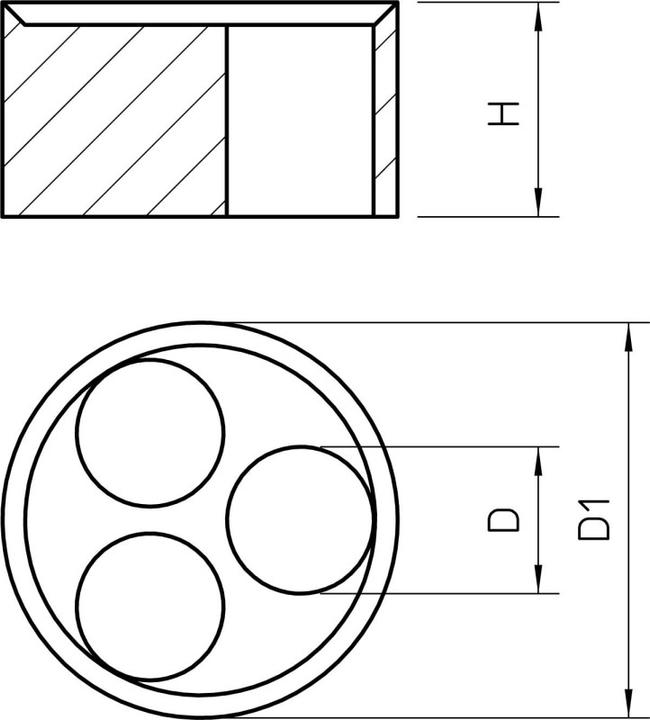 Actual product image OBO Bettermann 107 C VM 20 2x6 Multiple sealing insert rubber 1 pc.