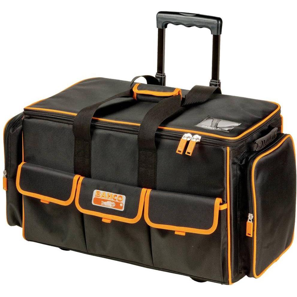 Bahco, Werkzeugkoffer, Stoff-Werkzeugtasche mit Teleskopgriff und Rädern, 73 l, 385 mm × 325 mm × 665 mm (1 Teile)