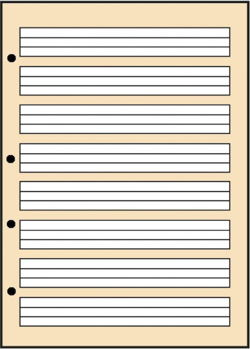 Produktbild Oxford Arbeitsblätterblock, A4, Lineatur 1 (A4, Liniert, Harter Einband)