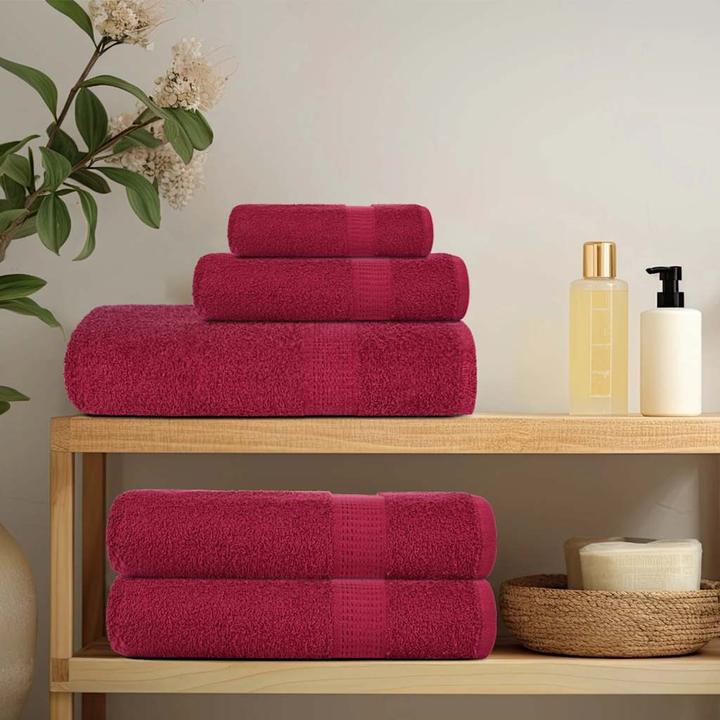 Produktbild VidaXL Badetücher 4 Stk. Bordeauxrot 100x150cm 360 g/m² 100% Baumwolle (100 x 150 cm)