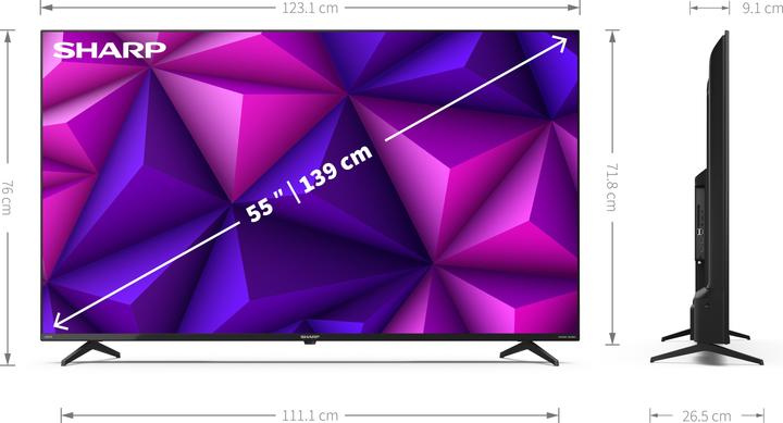 Image du produit Sharp 55FN2EA (55", FN2, LED, DHU, 2022)