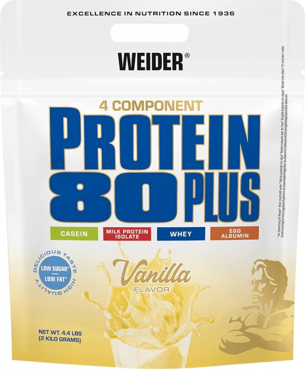 Weider Protein 80 Plus (Vanilla, 1 pcs., 500 g)
