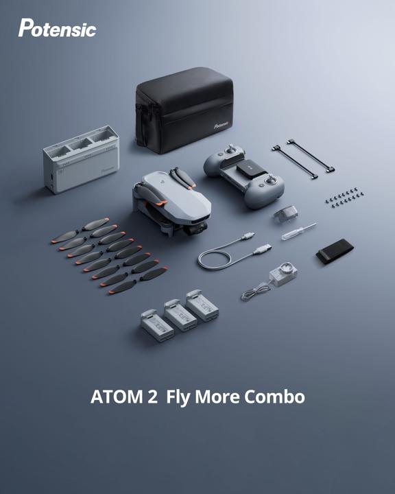 Produktbild Potensic Atom 2 Fly More Combo (32 min, 249 g, 48 Mpx)