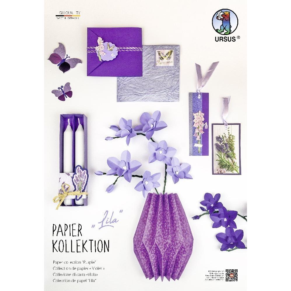 Ursus, Bastelpapier, Papierkollektion Lila.788-00-99 (18 x)