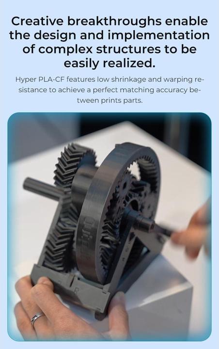 Actual product image Creality Filament (Carbon, PLA, 1.75 mm, 1000 g, Black)