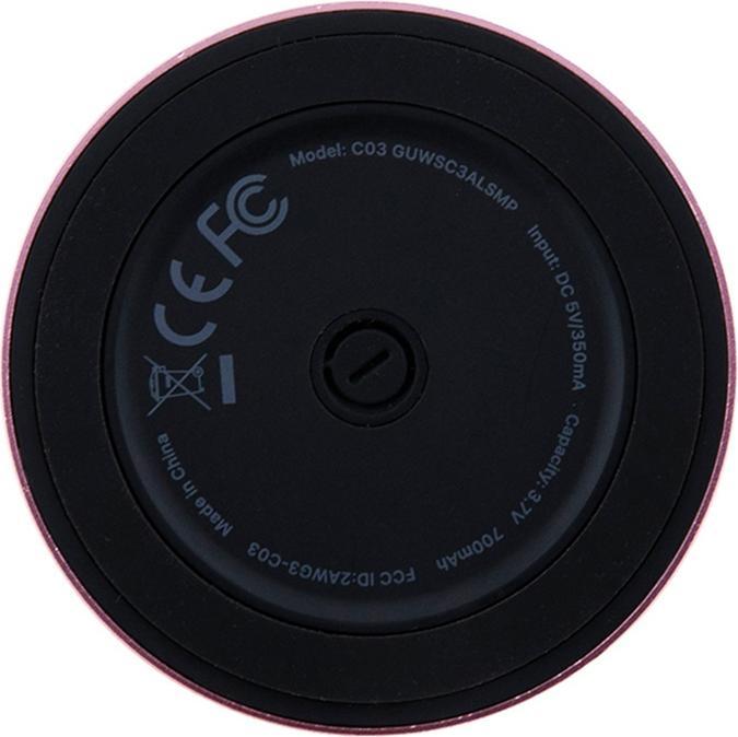 Actual product image Guess głośnik Bluetooth GUWSC3ALSMP Speaker Stand różowy/pink Magnetic Script Metal (12 h)