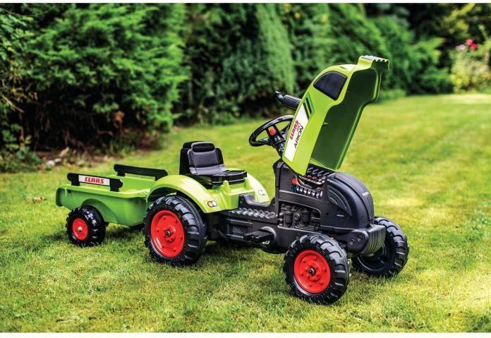 Actual product image Falk Toys Claas tractor + trailer M