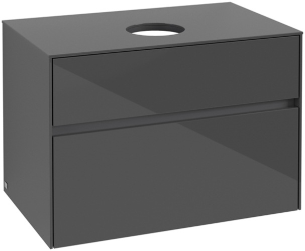 Anthracite Matt, glossy grey