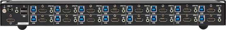 Actual product image Eaton 16-Port 4K HDMI/USB KVM Switch - 4K 60 Hz Video/Audio USB Peripheral Sharing 1U Rack