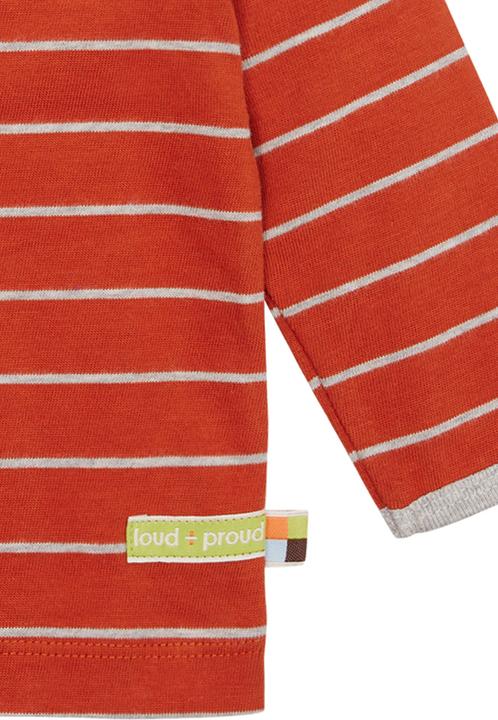 Immagine prodotto loud + proud Camicia manica lunga a righe terracotta (68)