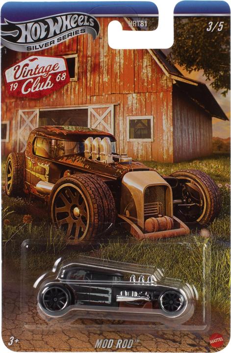 Actual product image Hot Wheels 1:64 Scale Die-Cast Mod Rod Fast Collectible Toy Car, Barn Finds