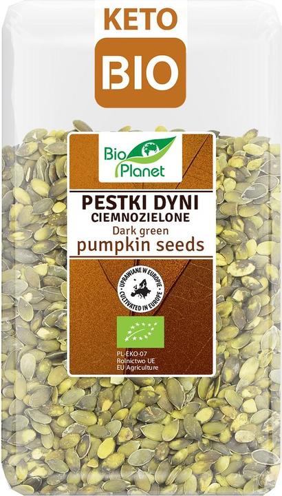 Productafbeelding Bio Planet Donkergroene pompoenpitten (geteeld in Europa) biologisch 1 kg - Bioplanet