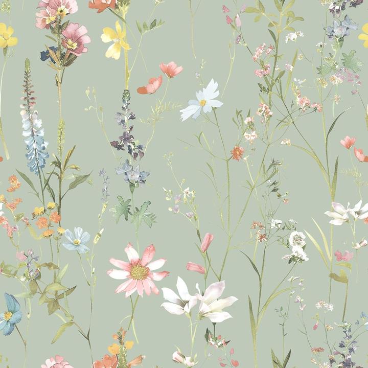 World of Wallpaper Elsie Floral Textured Wallpaper