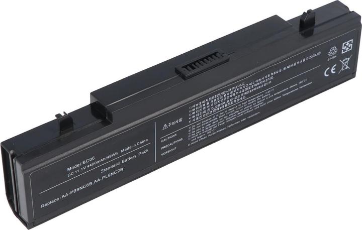 Actual product image Samsung AA-PB9NC5B, AA-PB9NC6B, AA-PB9NC6W, AA-PB9NC6W/E, AA-PB9NS6B, AA-PL9NC2B, AA-PL9NC6W battery (6 Cells, 4400 mAh)