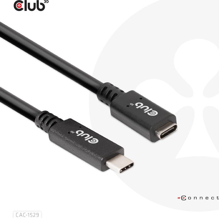 Produktbild Club 3D USB C — USB C (1 m, USB 3.0, 60 W)