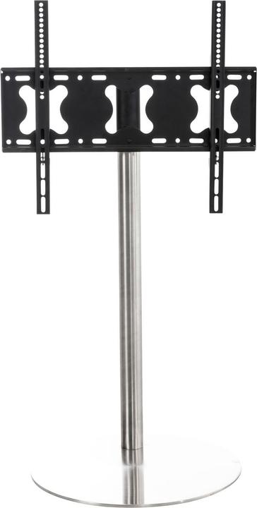 Swisshandel24 TV Ständer rund, edelstahl (40 kg, 32" - 65")