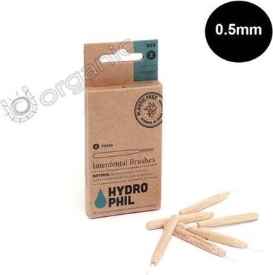 Produktbild Hydrophil Plastic-Free Bamboo Interdental Brushes Size 2 - Pack of 6 (6 x)
