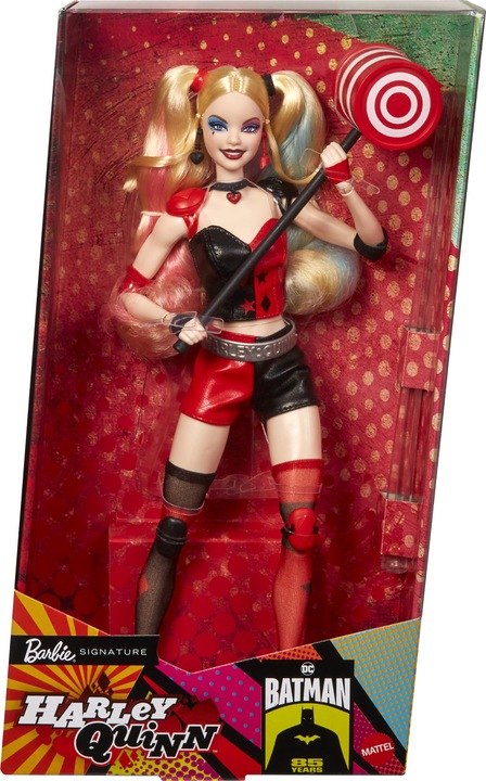 Image du produit Barbie Signature Harley Quinn Sammlerpuppe mit beweglichem Körper, ikonischem Outfit und Schlägel