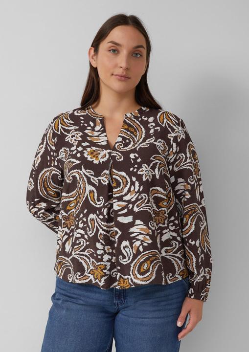 Immagine prodotto s.Oliver Bluse Strukturierte Viskosemix-Bluse mit All-over-Print (54)