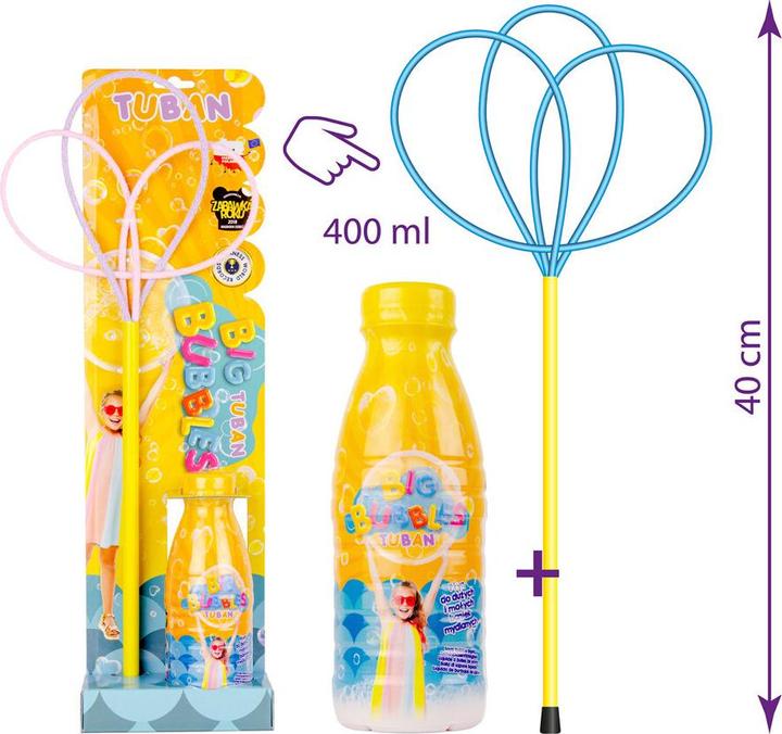 Image du produit Tuban Anneau à bulles de savon + liquide à bulles de savon (400 ml) (TU3442)
