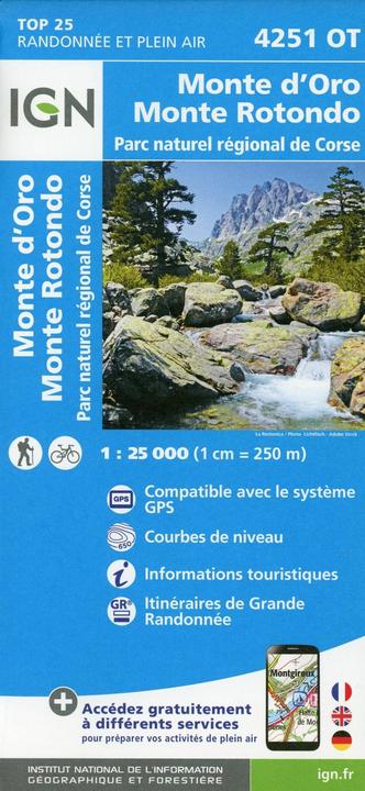 Actual product image Monte D'Oro / Monte Rotondo / PNR De Corse