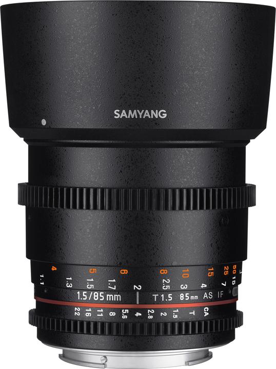 Image du produit Samyang 85mm T1.5 VDSLR II Canon M (Canon EF-M, Plein format)