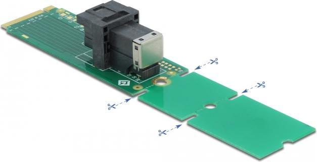 Produktbild Delock Adapter M.2 Key M to SFF-8643 NVMe 22110 / 2280 / 2260 (11 cm)