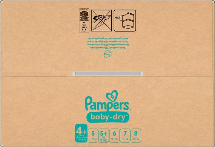 Productafbeelding Pampers Baby-Dry (Maat 4+., Maandelijks pakket, 198 Stuk)