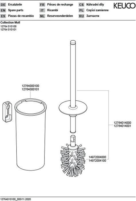 Productafbeelding Keuco WC-borstelset Moll chroom/wit 12764
