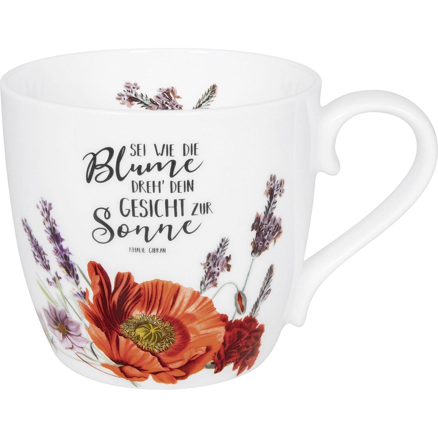 6x Könitz, Tasse, Kaffeebecher 'Purple Flowers' (450 ml, 6 x)