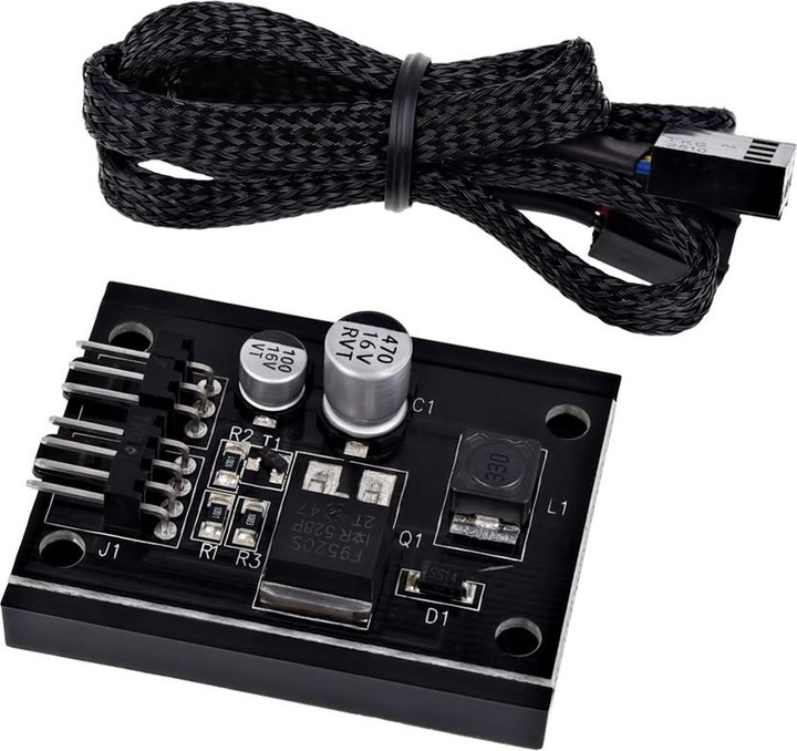 Actual product image Phobya 4Pin PWM to 3Pin Transformer Single