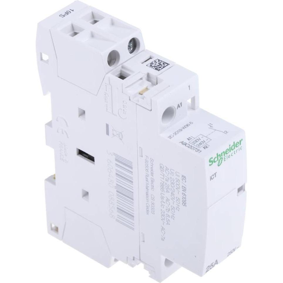Thumbnail - Schneider Electric Acti9 iCT Contactor 25A 1NO 230/240Vac, Automatisierung
