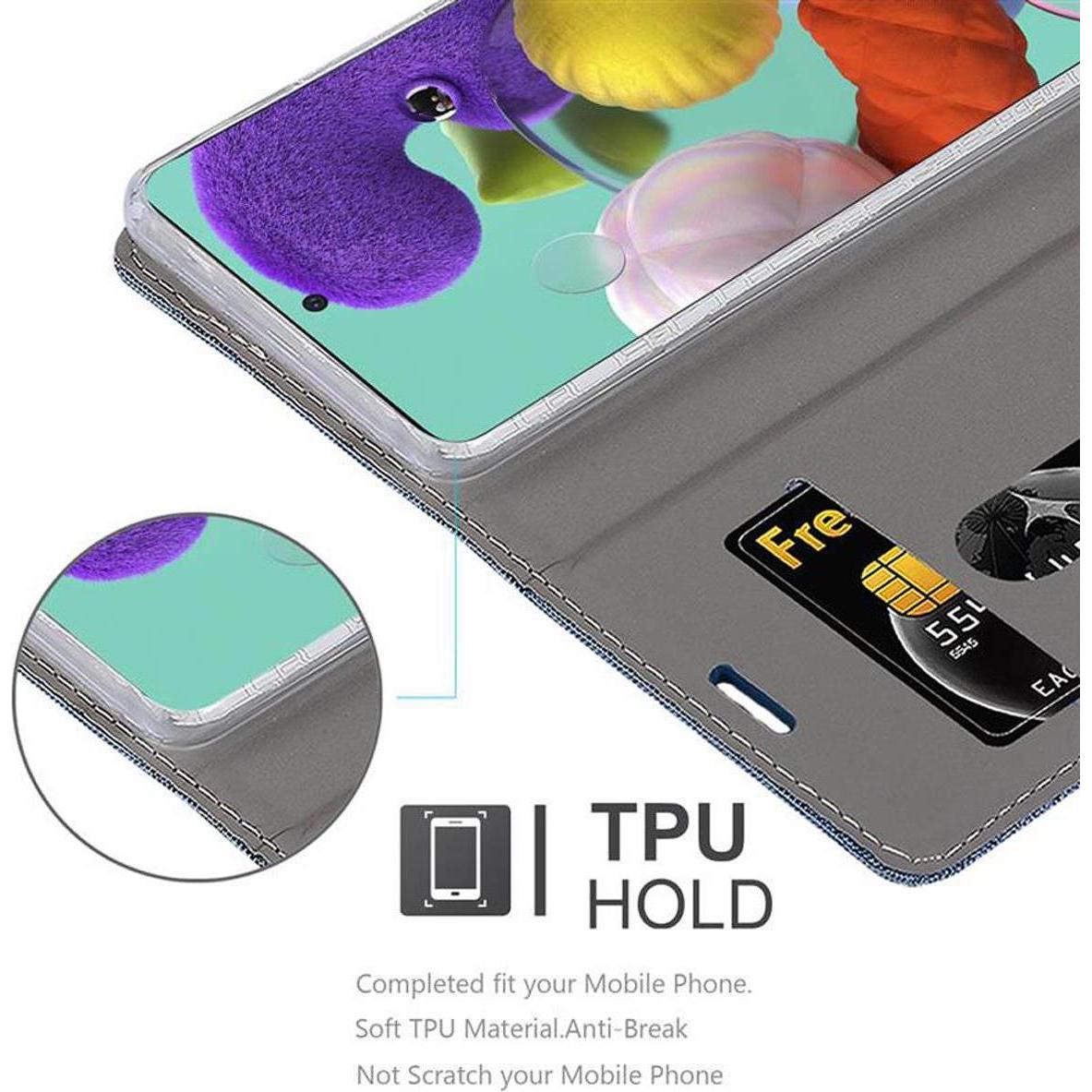 Thumbnail - Cadorabo Book Jeans Optik Cover (Samsung Galaxy A51 5G), Smartphone Hülle, Blau