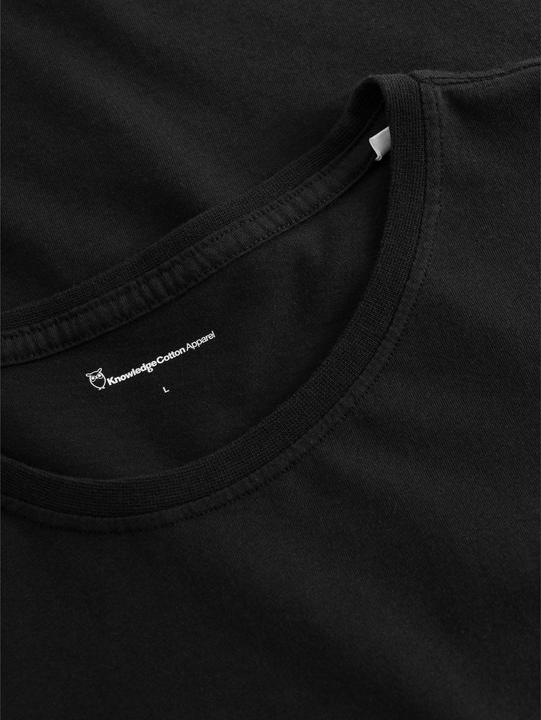 Produktbild KnowledgeCotton Apparel Basic Tee Black Jet (S)