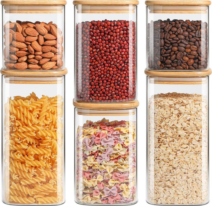 Produktbild Cheffinger 6er Set Vorratsgläser mit Deckel