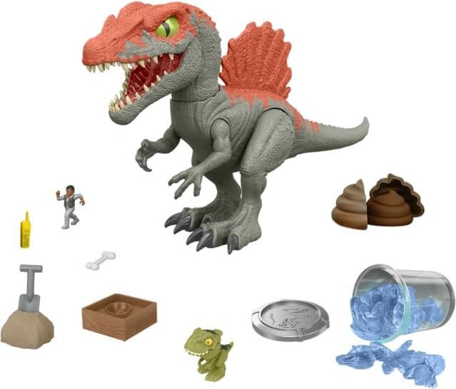 Actual product image Jurassic Park JURASSIC WORLD CRUSHIVORES Spinosaurus Cage Crasher