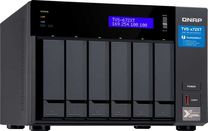 Produktbild QNAP TVS-672XT-i3-8G (0 TB)
