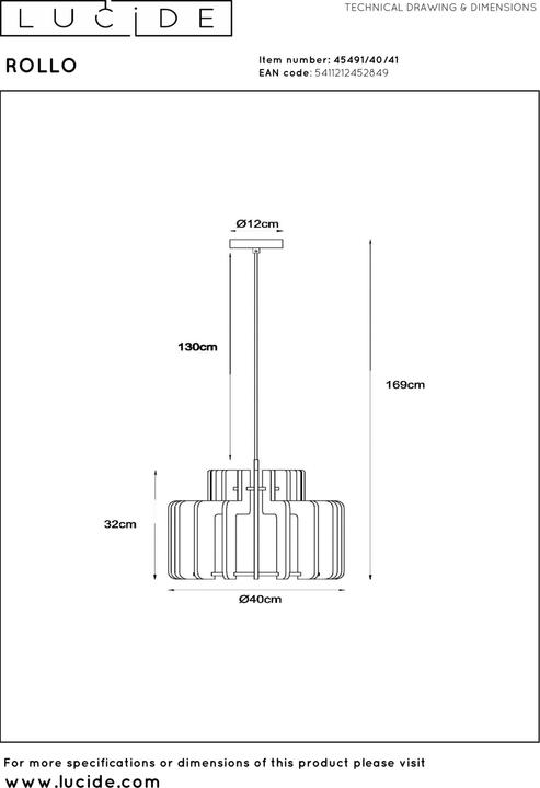 Produktbild Lucide Rollo (E27)