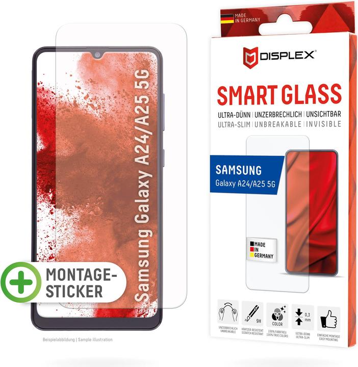 Produktbild Displex Smart Glass, Displayschutzfolie (1 Stück, Samsung Galaxy A24, Samsung Galaxy A25 5G)