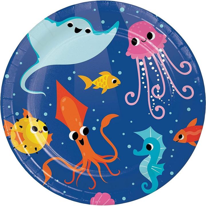 Immagine prodotto Creative Party Piatti monouso Ocean (confezione da 8) (8 x)