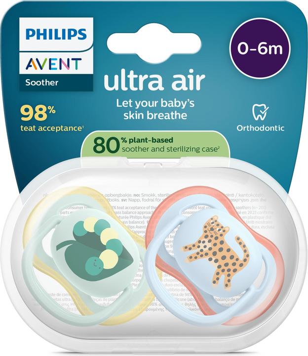 Actual product image Philips Avent Pacifier ultra air (2x, 0 - 6 Months)