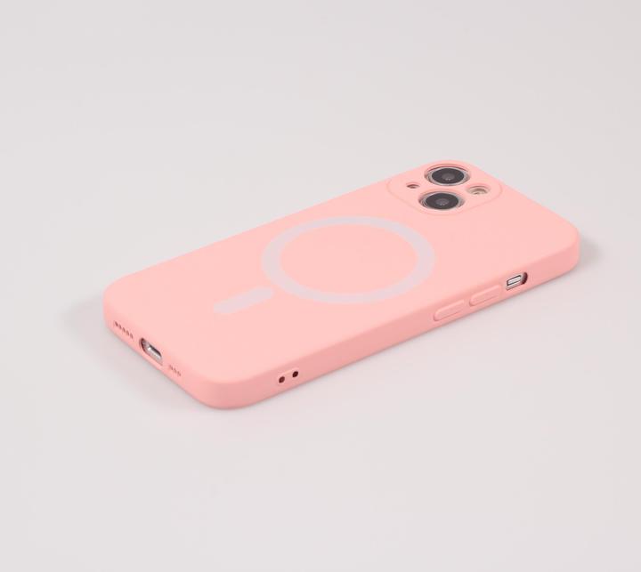 Actual product image PhoneLook Soft-shell silicone cover with MagSafe and camera protection (Apple iPhone 13)