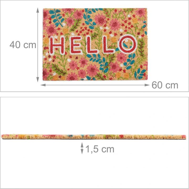 Produktbild Relaxdays Kokosfussmatte (60 x 40 x 1.5 cm)