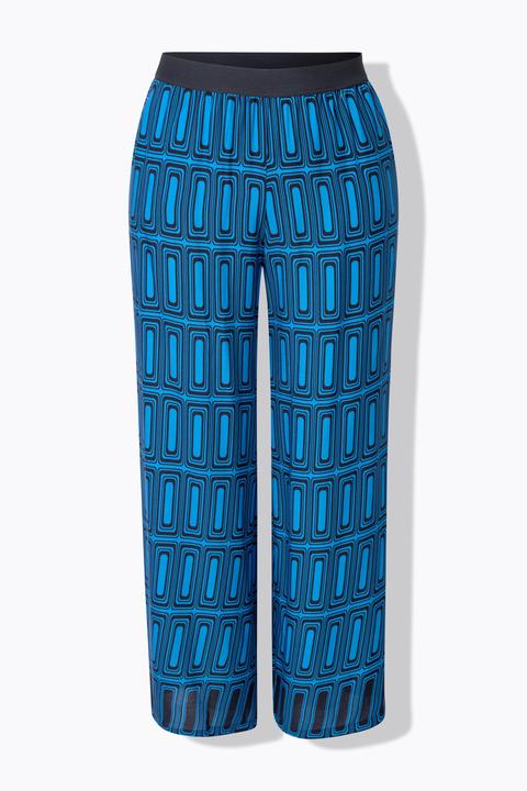 Actual product image Ulla Popken Geometric Print Pull-On Pants (46, 48)