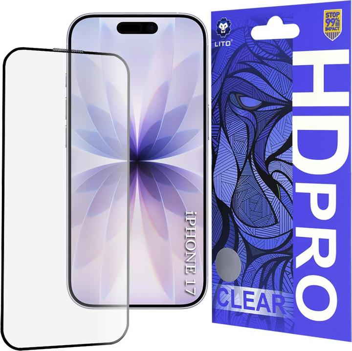Lito - HD Pro Clear - iPhone 16 Pro - Black (1 Stück, Apple iPhone 16 Pro)