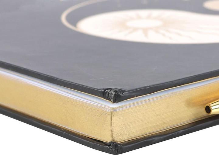 Actual product image Something Different Yin Yang Obsidian Stationery Set (Black, Gold, White, 1x)