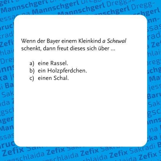 Actual product image Yes, varreck! Bavarian dialect quiz (German)