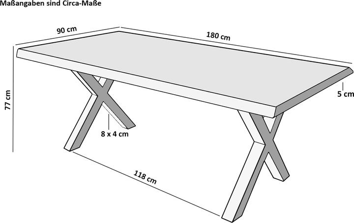 Image du produit SAM Tomaso (180 x 90 x 77 cm)